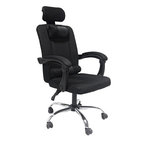 OFFICE CHAIR CRONER HM1196.01 BLACK MESH-BLACK METAL BASE-NYLON FRAME 58x50x120Hcm.