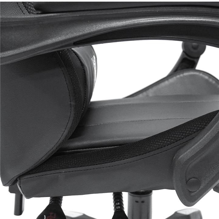 GAMING ARMCHAIR DARREN HM1203.04 BLACK-WHITE PVC & NYLON 51x49x125Hcm.