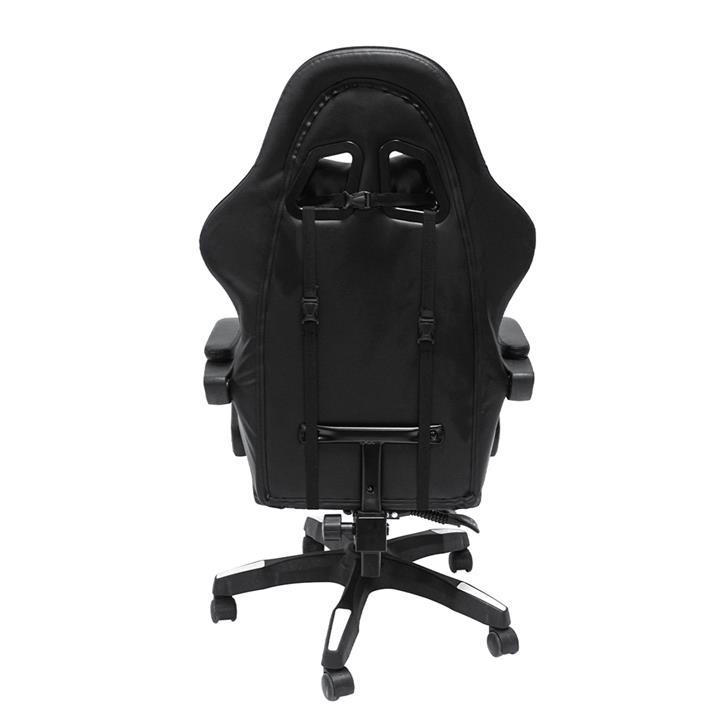 GAMING ARMCHAIR DARREN HM1203.04 BLACK-WHITE PVC & NYLON 51x49x125Hcm.