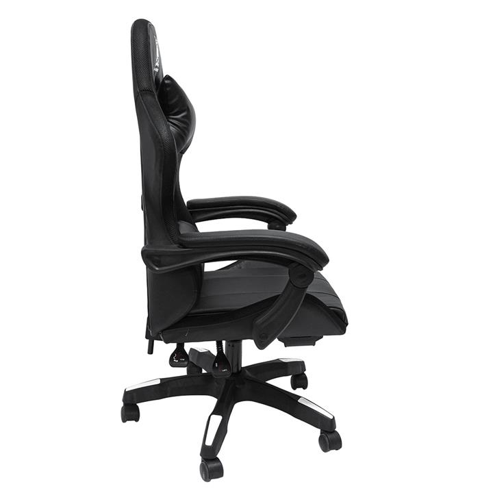 GAMING ARMCHAIR DARREN HM1203.04 BLACK-WHITE PVC & NYLON 51x49x125Hcm.