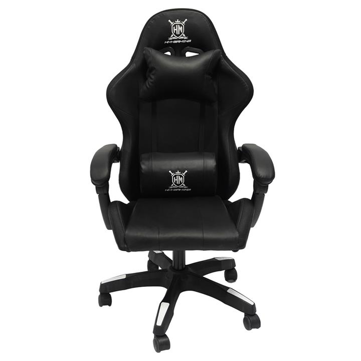 GAMING ARMCHAIR DARREN HM1203.04 BLACK-WHITE PVC & NYLON 51x49x125Hcm.