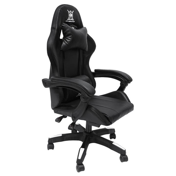GAMING ARMCHAIR DARREN HM1203.04 BLACK-WHITE PVC & NYLON 51x49x125Hcm.