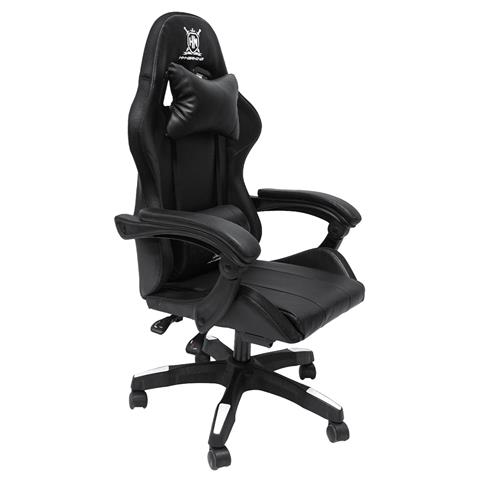 GAMING ARMCHAIR DARREN HM1203.04 BLACK-WHITE PVC & NYLON 51x49x125Hcm.