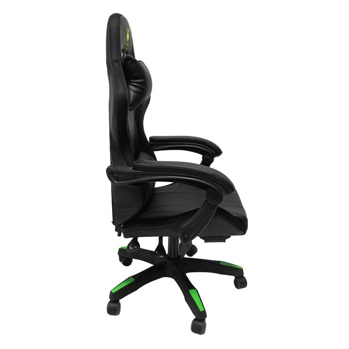 GAMING ARMCHAIR DARREN HM1203.03 BLACK-GREEN PVC & NYLON 51x49x125Hcm.