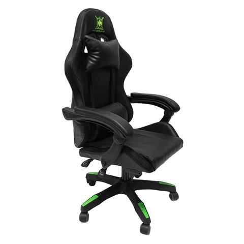 GAMING ARMCHAIR DARREN HM1203.03 BLACK-GREEN PVC & NYLON 51x49x125Hcm.
