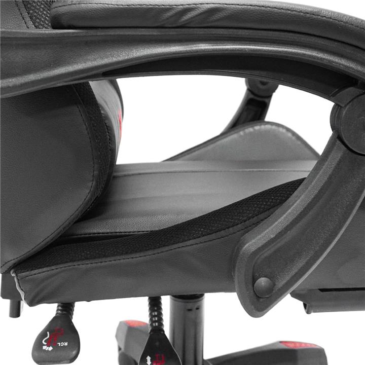 GAMING ARMCHAIR DARREN HM1203.01 BLACK-RED PVC & NYLON 51x49x125Hcm.