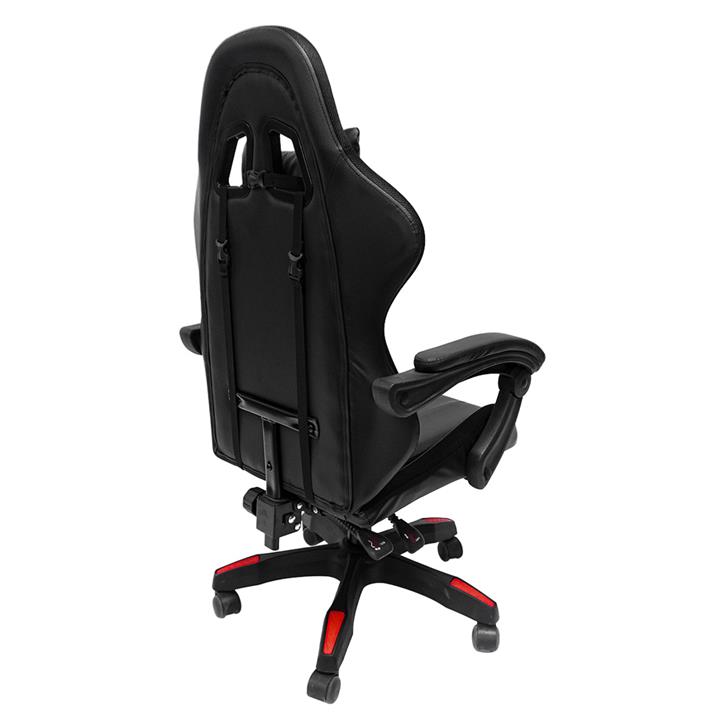 GAMING ARMCHAIR DARREN HM1203.01 BLACK-RED PVC & NYLON 51x49x125Hcm.