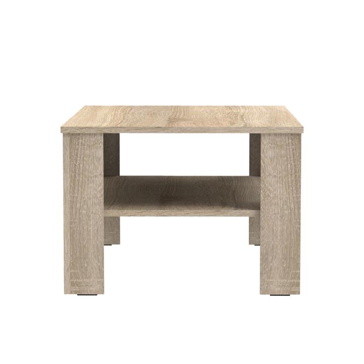 Coffee table Khofi pakoworld melamine in sonoma color 90x60x42.3cm