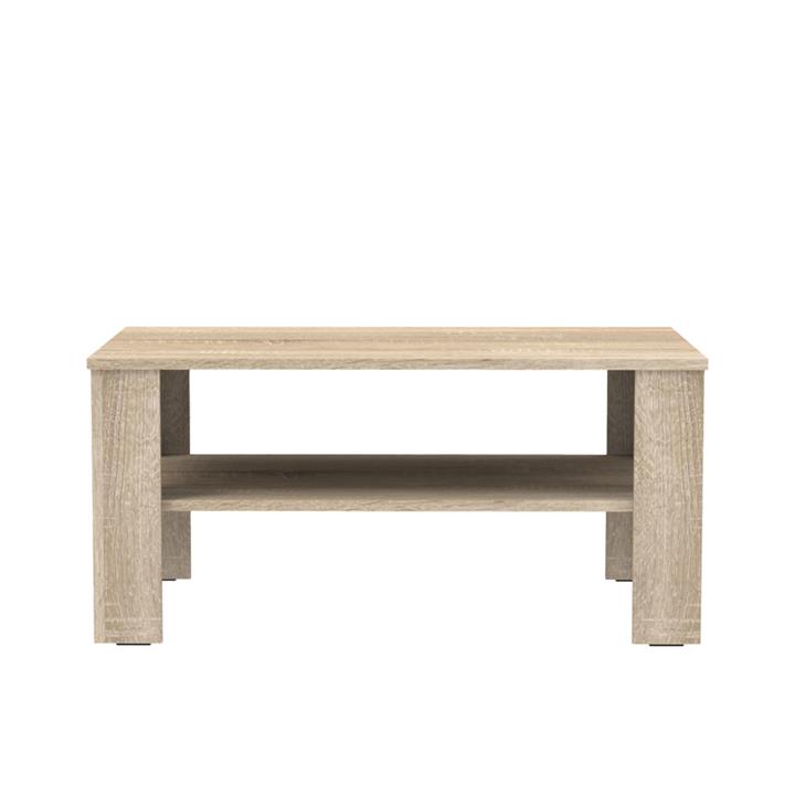 Coffee table Khofi pakoworld melamine in sonoma color 90x60x42.3cm