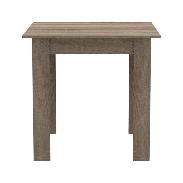 Table Manka I pakoworld melamine in sonoma truffle color 80x80x77cm