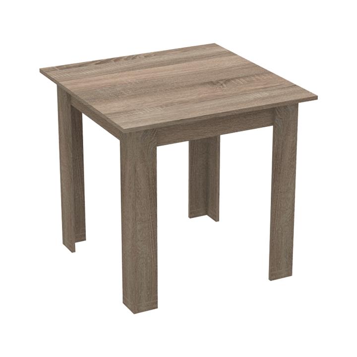 Table Manka I pakoworld melamine in sonoma truffle color 80x80x77cm