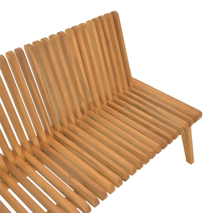 Bench Jey pakoworld teak wood in natural shade 150x45x40cm