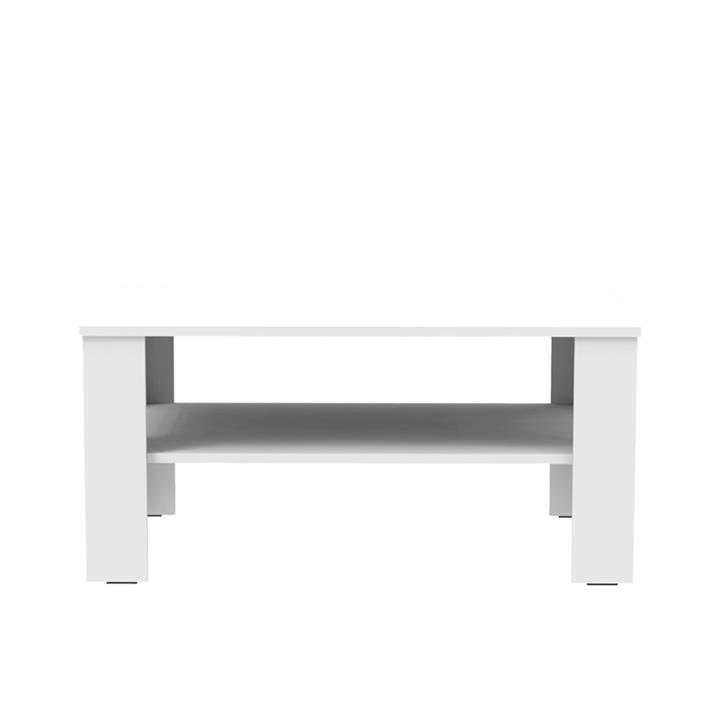 Coffee table Khofi pakoworld melamine in white color 90x60x42.3cm