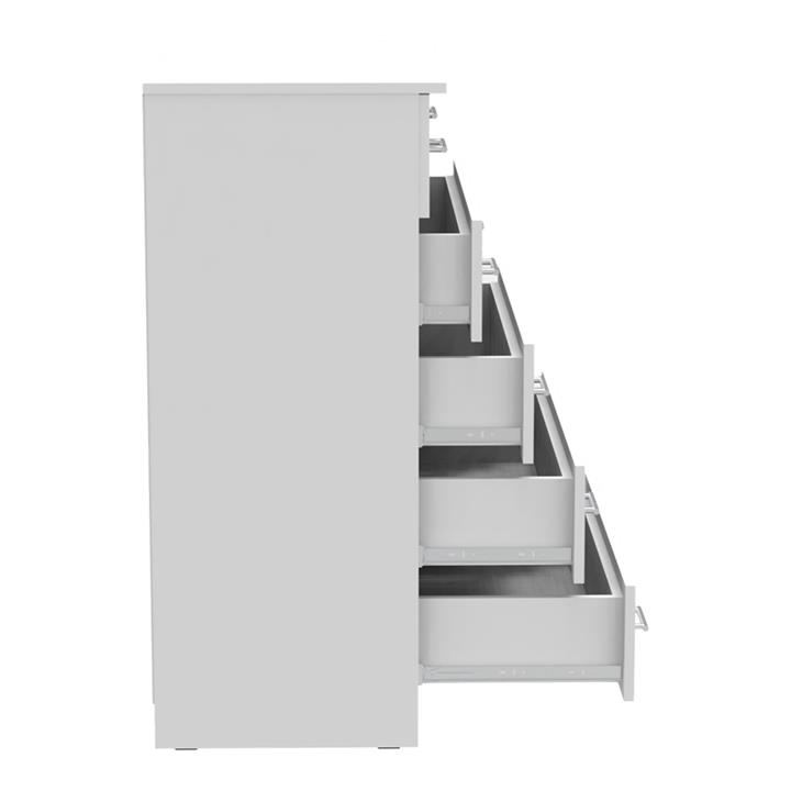 Chest of drawers Kofre pakoworld melamine in white color 80x45x104cm