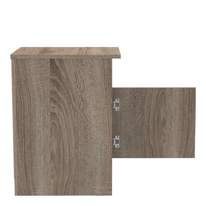 Galdi pakoworld melamine bedside table in sonoma truffle color 40x45x60cm
