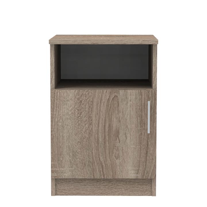 Galdi pakoworld melamine bedside table in sonoma truffle color 40x45x60cm