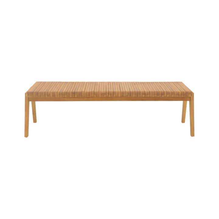 Bench Jey pakoworld teak wood in natural shade 120x45x40cm