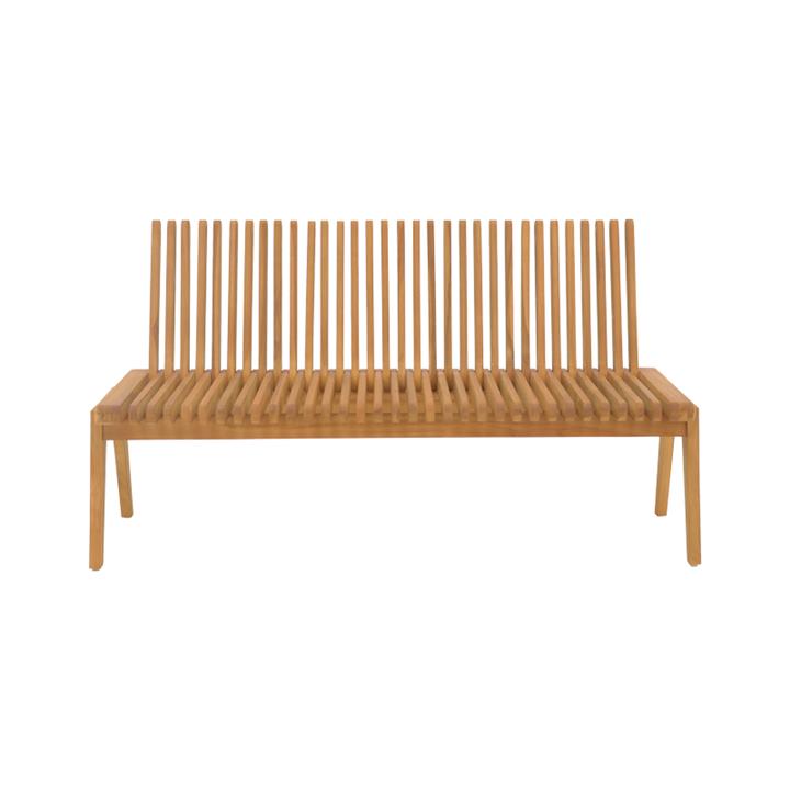 Bench Jey pakoworld teak wood in natural shade 120x45x40cm