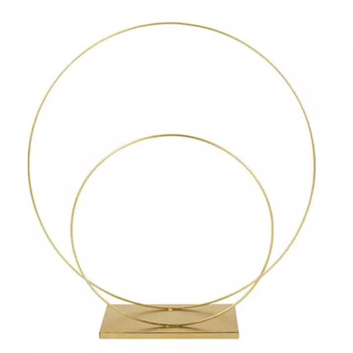 ΜΕΤΑΛΙΚΟΣ ΚΥΚΛΟΣ ΔΙΠΛΟΣ ΧΡΥΣΟΣ  40,5 cm, Ø 38,5 cm  Ø 26 cm