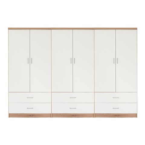 ΝΤΟΥΛΑΠΑ 6ΦΥΛΛΗ REINA ME 6 ΣΥΡΤΑΡΙΑ HM21060.06 ΜΕΛΑΜΙΝΗ ΣΕ ΛΕΥΚΟ-ΣΟΝΑΜΑ 240x42x181Υεκ
