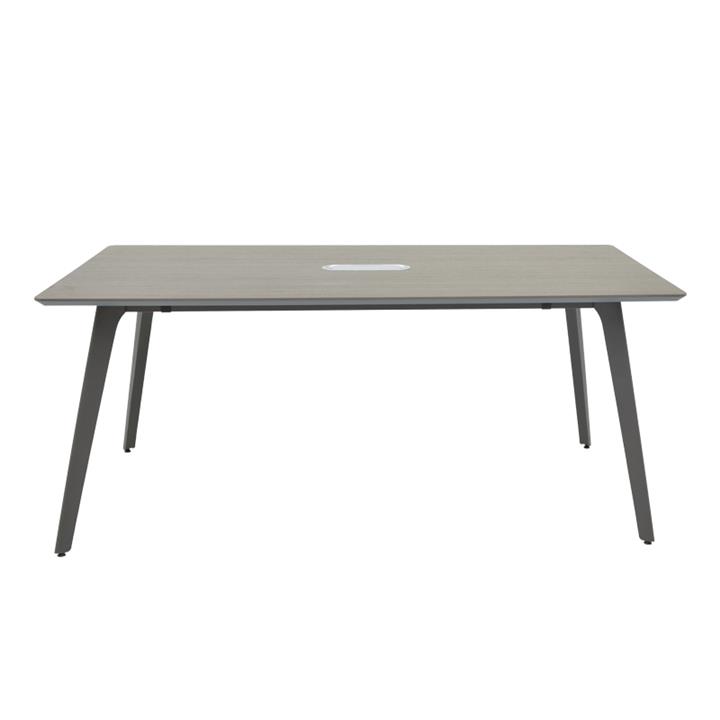 Meeting table professional Denith pakoworld dark grey-walnut 180x100x75cm