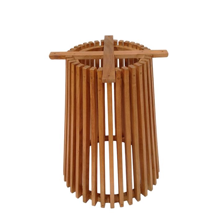 Table base Galy pakoworld mindi wood in natural shade D60x75cm
