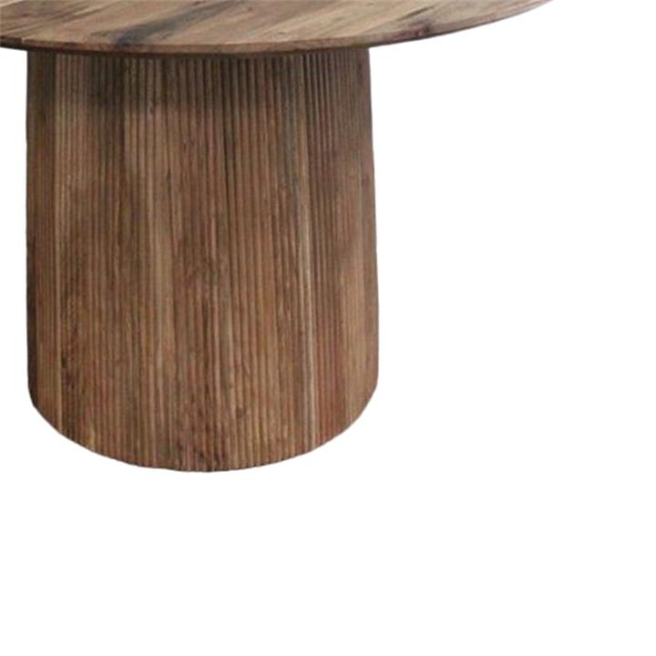 Canicule coffee table pakoworld solid acacia wood in natural shade D120x79cm