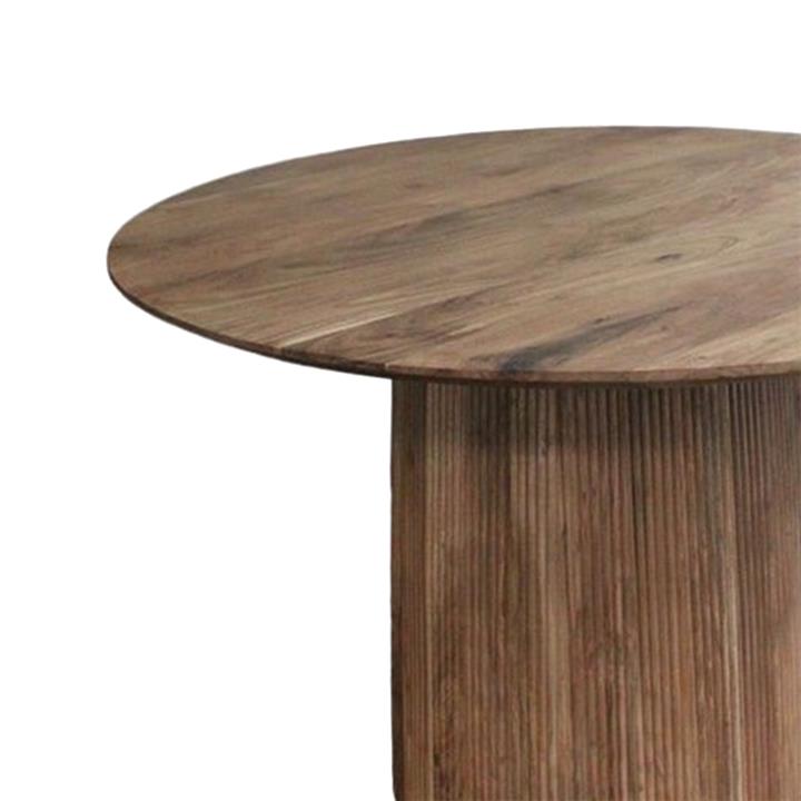 Canicule coffee table pakoworld solid acacia wood in natural shade D120x79cm