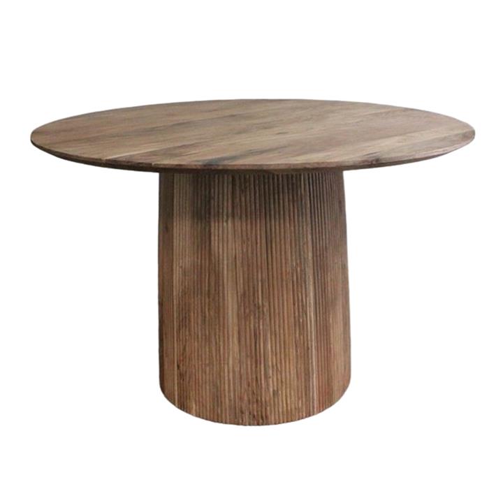 Canicule coffee table pakoworld solid acacia wood in natural shade D120x79cm