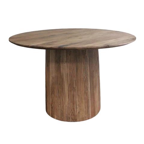 Canicule coffee table pakoworld solid acacia wood in natural shade D120x79cm
