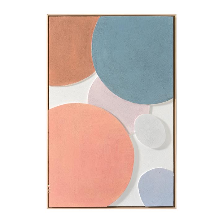 WALL PAINTING 3D HM4543.02 WITH BEIGE PS FRAME-HANDMADE SHAPES 60x4,5Χ90Hcm.