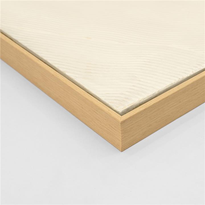 WALL PAINTING HM4555 WITH BEIGE PS FRAME-CANVAS WITH SHADES OF WHITE 92x4,5x62Hcm.
