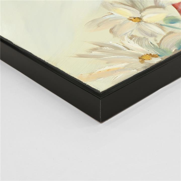 WALL PAINTING HM4564 BLACK PS FRAME-PRINTED CANVAS WOMAN'S FACE WITH FEATHERS 82x4,5x122Hcm.
