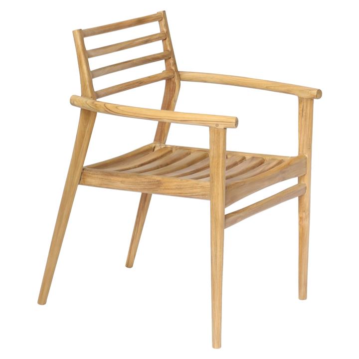 ARMCHAIR MOOSEN HM9936 SOLID TEAK WOOD IN NATURAL