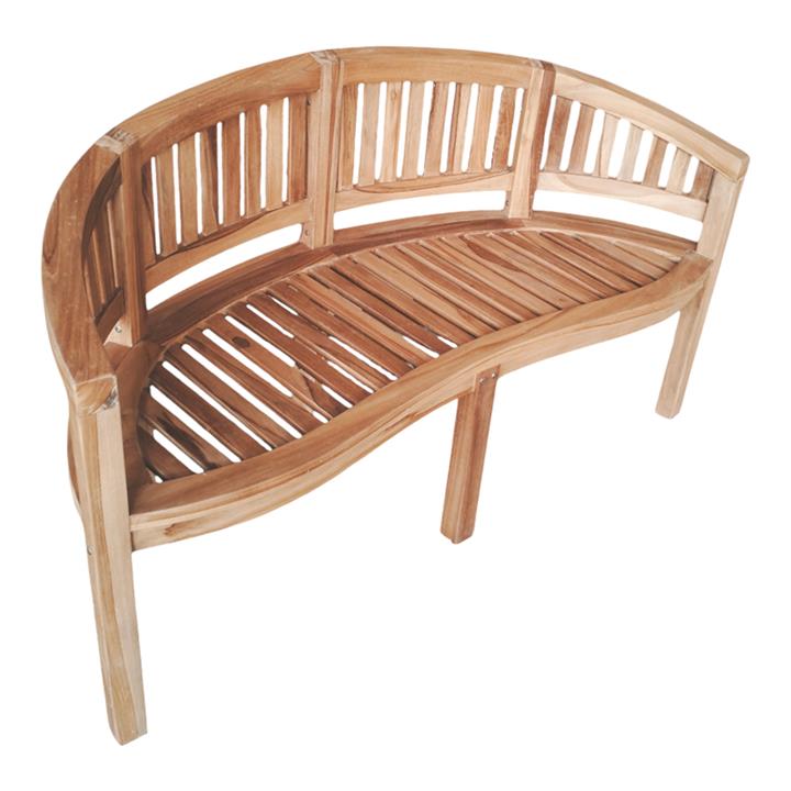 Παγκάκι τριθέσιο Coren pakoworld φυσικό teak ξύλο 150x61x87εκ