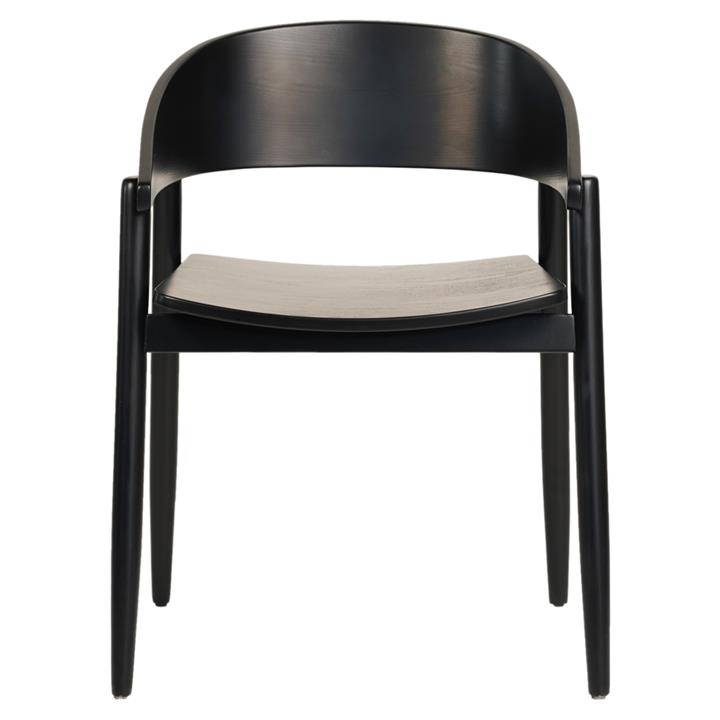 DINING CHAIR CANOP HM9950.02 ASHWOOD IN BLACK COLOR 56,5x61x74Hcm.