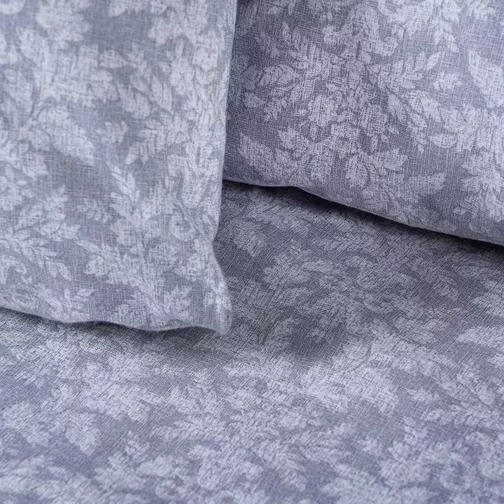 Σετ σεντόνια φανελένια King Size με λάστιχο Flame Art 12631 185x200+32 Γκρι