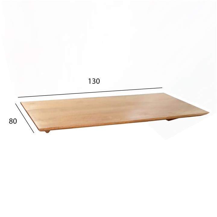 TABLETOP RECTANGULAR HM6138 SOLID TEAK WOOD IN NATURAL COLOR 130x80x4(thickness)cm.