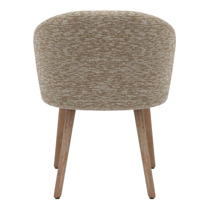 DINING CHAIR RIG HM9979.01 BEECH WOOD LEGS IN WHITEWASH-BEIGE FABRIC 59x58,5x72,5Hcm.