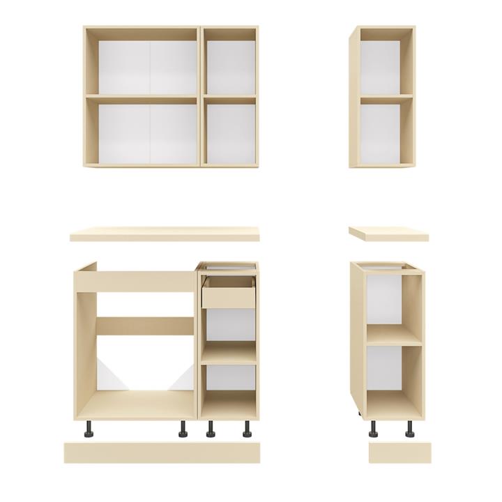 KITCHEN COMPOSITION HM2465.01 MELAMINE SONOMA COUNTERTOP LAMINATE 120x47x84,8Υεκ.