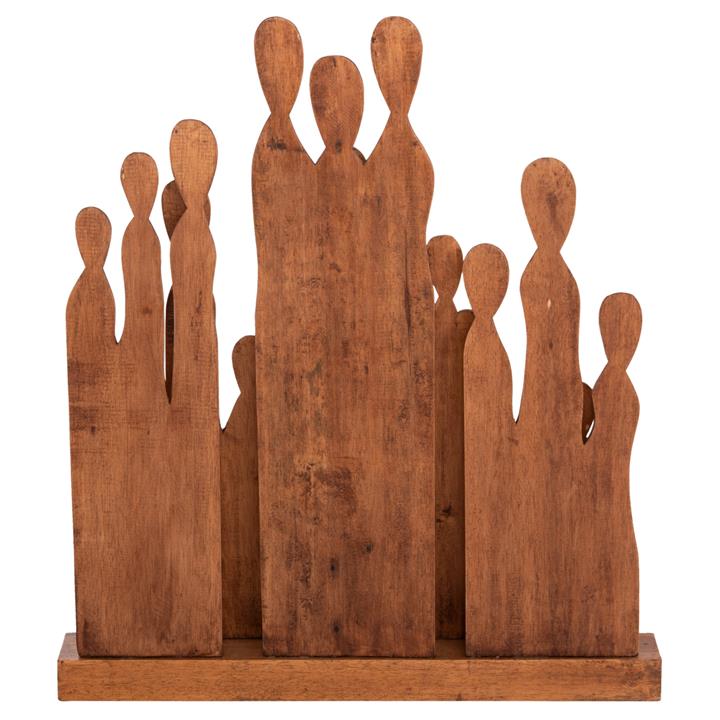 TABLE DECORATION PRIMATE HM4415 ALBASIA WOOD 68x10x76Hcm.