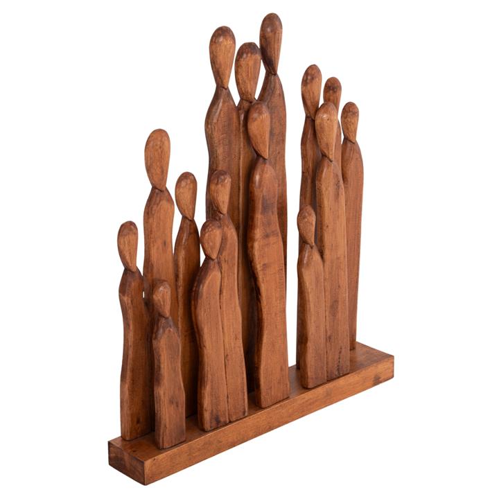 TABLE DECORATION PRIMATE HM4415 ALBASIA WOOD 68x10x76Hcm.