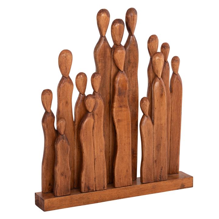 TABLE DECORATION PRIMATE HM4415 ALBASIA WOOD 68x10x76Hcm.