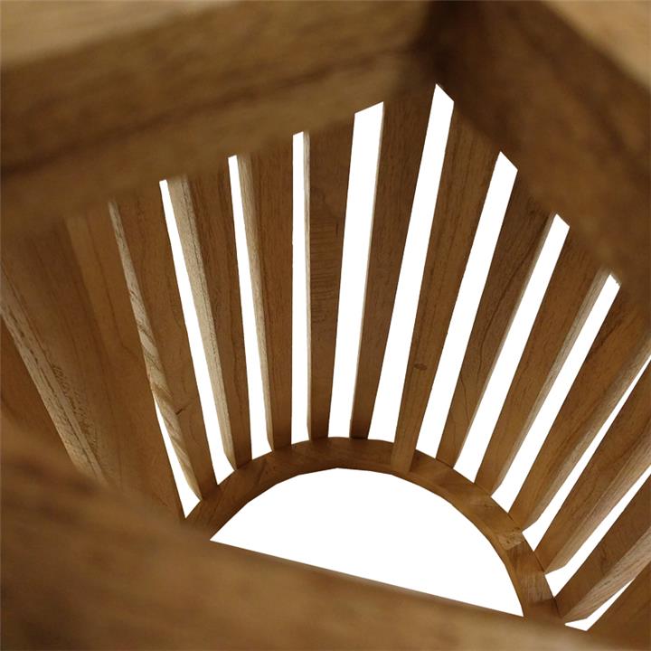 Kenda pakoworld mindi wood bar table in natural shade D60x90cm