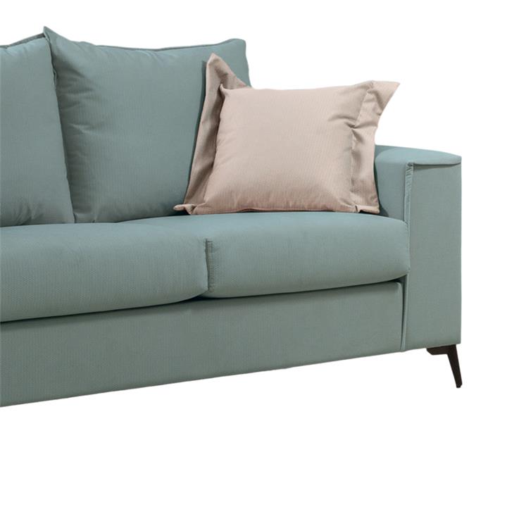 Verona 2-seater sofa mint fabric with cream cushions 173x93x100cm