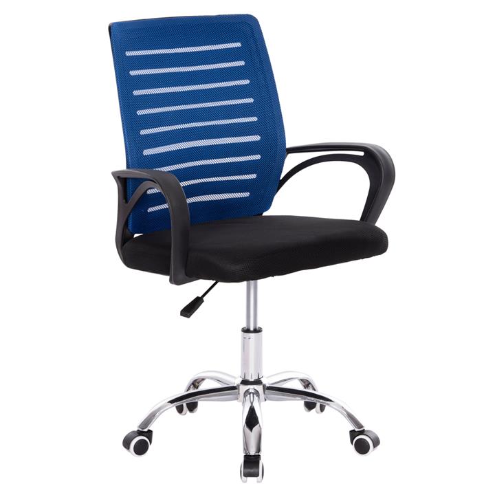 ΚΑΡΕΚΛΑ ΓΡΑΦΕΙΟΥ TRAIL HM1192.36 ΜΠΛΕ & ΜΑΥΡΟ MESH-ΠΟΔΙ ΧΡΩΜΙΟΥ 62x51x98Υεκ.