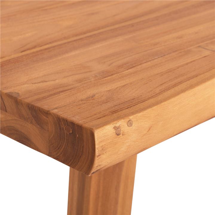 DINING TABLE LEOPOLD HM9933.01 SOLID TEAK WOOD- NATURAL COLOR 200.5x107x76Hcm.