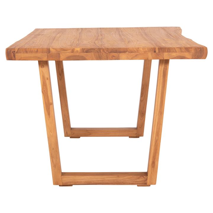 DINING TABLE LEOPOLD HM9933.01 SOLID TEAK WOOD- NATURAL COLOR 200.5x107x76Hcm.