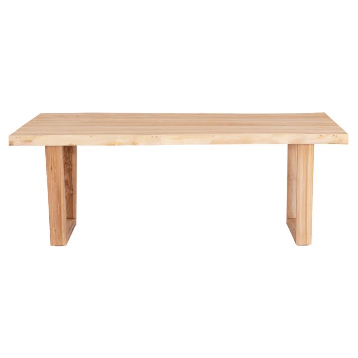 DINING TABLE LEOPOLD HM9933.02 SOLID TEAK WOOD-LIGHT NATURAL COLOR 200,5x107x76Hcm.