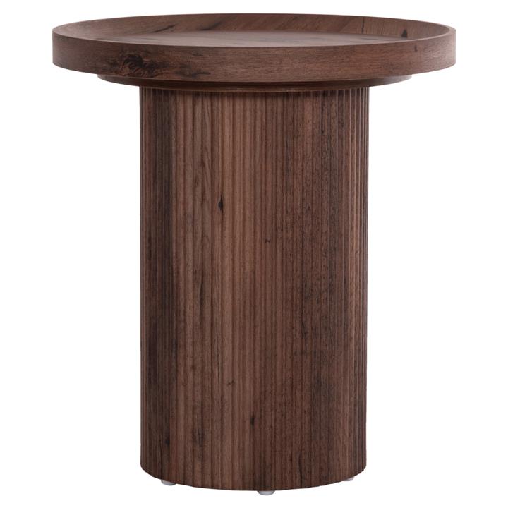 ΒΟΗΘΗΤΙΚΟ ΤΡΑΠΕΖΙ MARGON HM18027 MDF ΣΕ ΣΚΟΥΡΟ ΚΑΦΕ ΞΥΛΟΥ Φ45x50,5Υεκ.